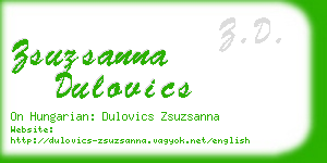 zsuzsanna dulovics business card